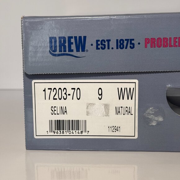 Drew Selina Sandals Size 9 WW, New in Box, taupe, round open toe - Picture 2 of 15